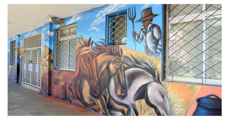 Por visita de Sebastián Piñera: Pintan de blanco murales hechos por jóvenes en Ñuble