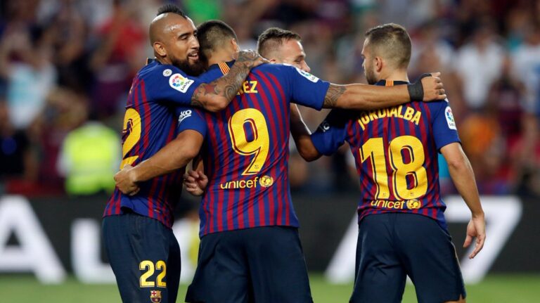 Arturo Vidal sumó minutos en triunfo del Barcelona en Champions League