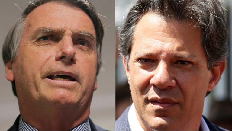 En medio de la polarización Brasil elige entre Bolsonaro y Haddad