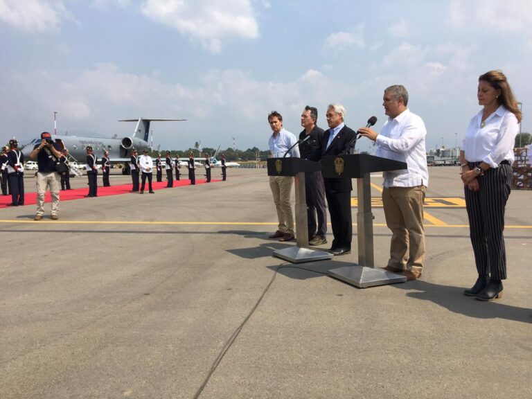 Minuto a minuto: El viaje de Piñera a Cúcuta por la entrega de ayuda humanitaria para Venezuela
