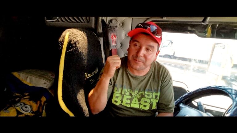 Camionero en protesta: 