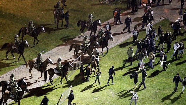 Colegio Médico Veterinario hizo llamado a Carabineros a acotar uso de caballos en manifestaciones