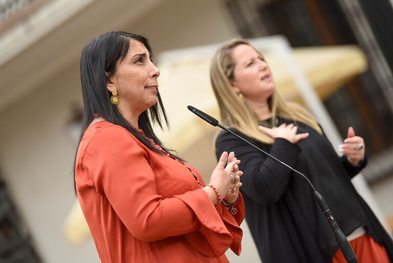 Asociación de Sordos de Chile no reconocen como intérprete de lengua de señas a mujer que apareció en conferencia de Karla Rubilar