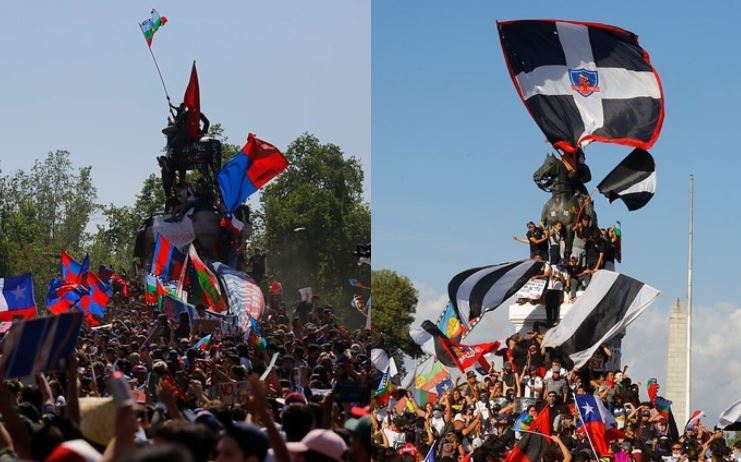 Hinchas de Colo Colo y la U. de Chile van rotándose el 