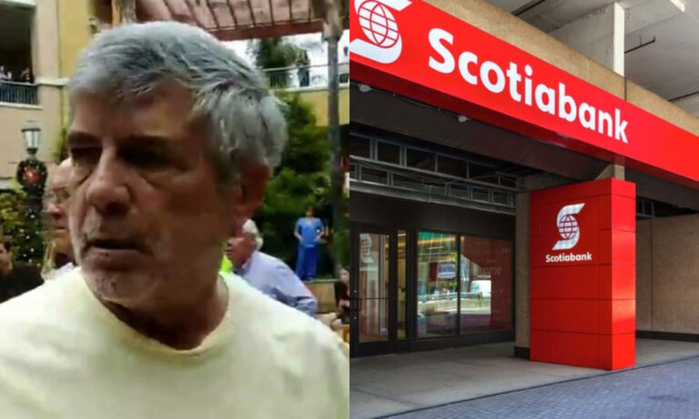 Gerente de Scotiabank fue desvinculado tras agredir a manifestante en Portal La Dehesa