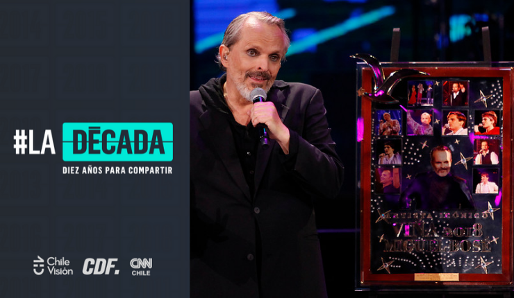La historia detrás del recordado collage de Miguel Bosé en Viña 2018