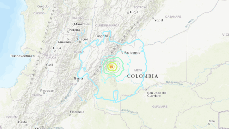 Sismo de magnitud 6.2 remece a Colombia en la víspera de Navidad