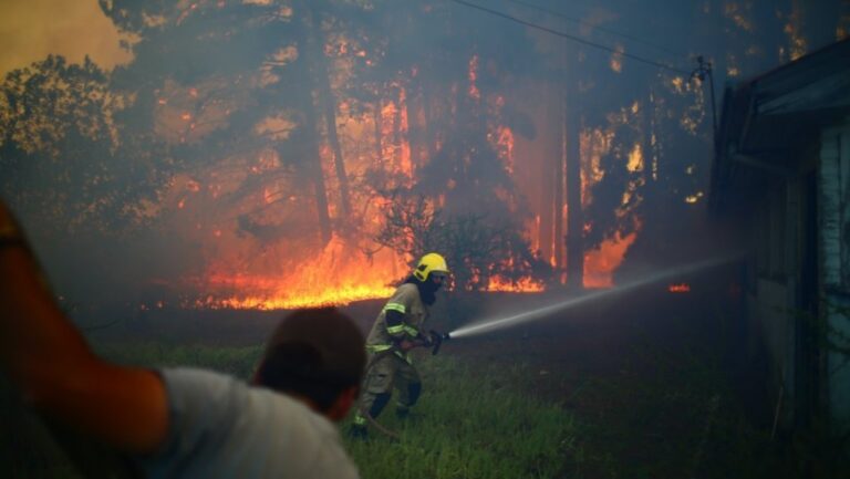 Declaran Alerta Roja para la comuna de Laja por incendios forestales
