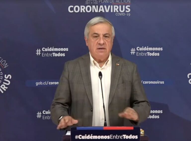 Aumentan a 1.909 los casos de COVID-19 en Chile y una mujer de Temuco es la sexta víctima mortal