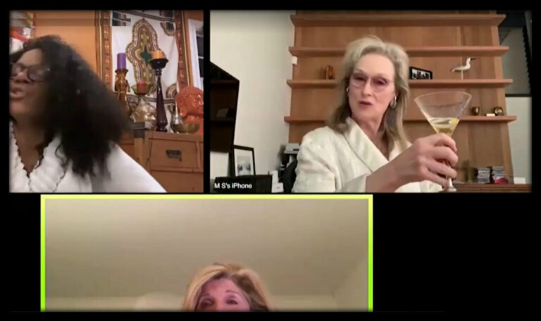 Meryl Streep cantó con sus amigas famosas en divertida videollamada
