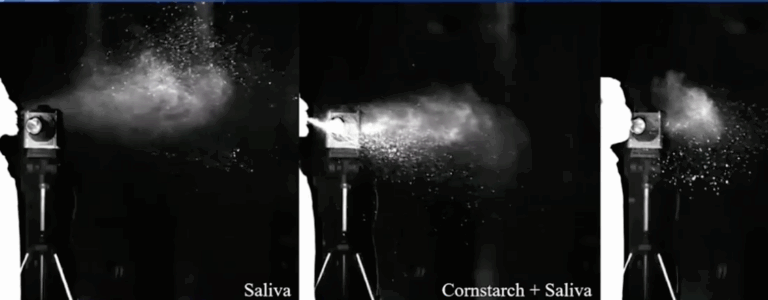 COVID-19: Hasta 14 minutos pueden durar suspendidas en el aire las gotas de saliva al hablar