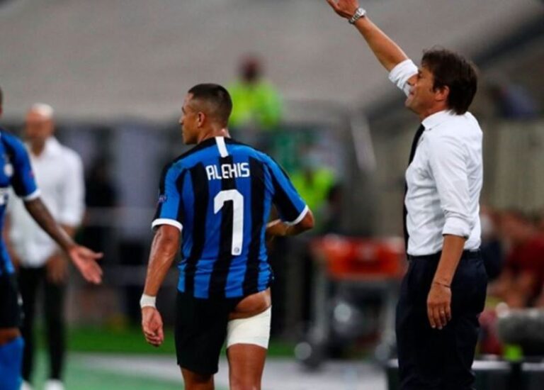 Inter de Milán entrega parte médico de Alexis tras resentirse en la Europa League