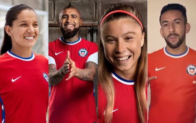 Ahora con diseño único: Figuras de La Roja presentan la nueva camiseta