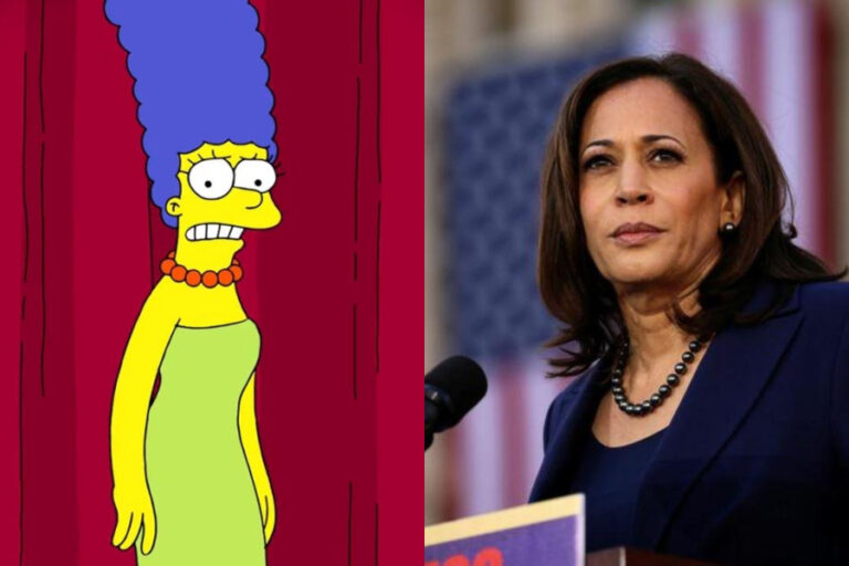 Marge Simpson le responde a asesora de Trump que la comparó con Kamala Harris: 