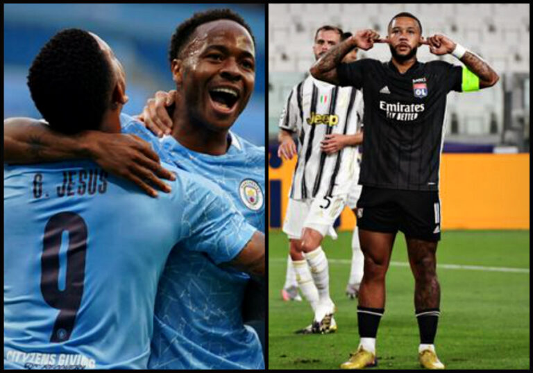 El Lyon y el City eliminaron a la Juventus y al Real Madrid de la Champions