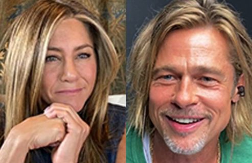 Hasta con coqueteo: Así fue el reencuentro entre Jennifer Aniston y Brad Pitt
