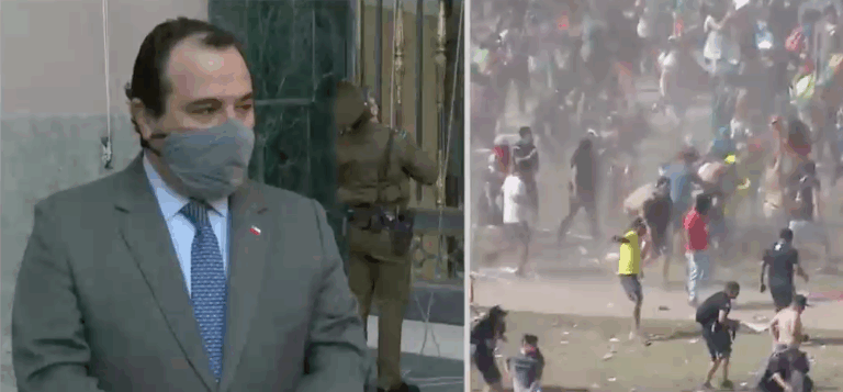 Galli niega que funcionario de la Armada haya participado en incendio de iglesia