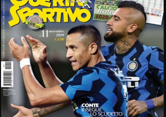 “Inter-Illimani”: Arturo Vidal y Alexis Sánchez son destacados en portada de revista italiana