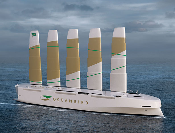 OceanBird: Así es el impresionante buque de carga que no contamina