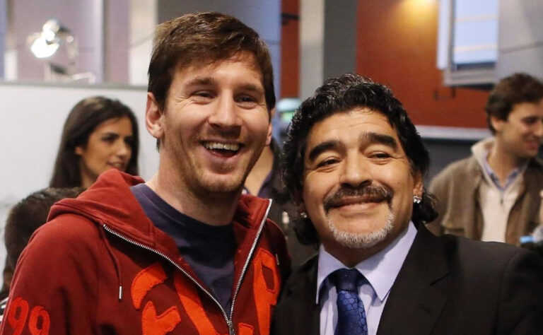 Messi llora la muerte de Maradona: 