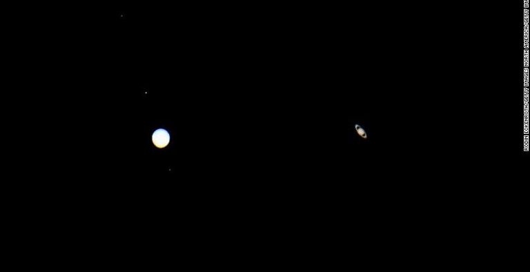 ¿Te lo perdiste? Revive las mejores imágenes que dejó la esperada conjunción de Júpiter y Saturno