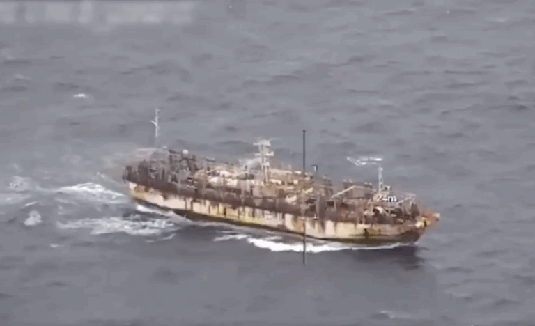 11 barcos pesqueros chinos transitan por la Zona Económica Exclusiva de Chile