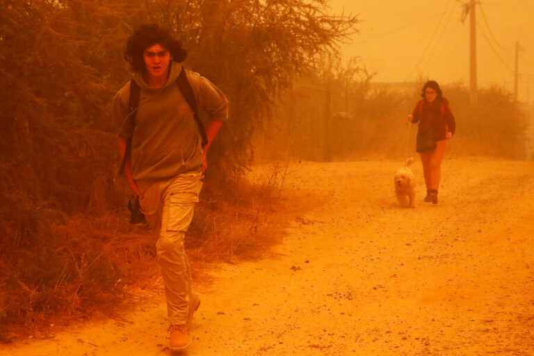 Incendio forestal en Quilpué: Así evacuaron los habitantes de la zona