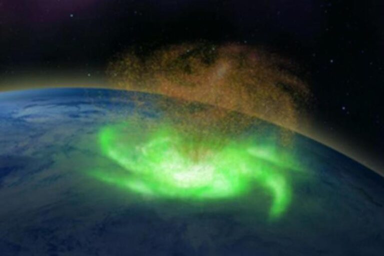 Detectan por primera vez un huracán espacial sobre la Tierra