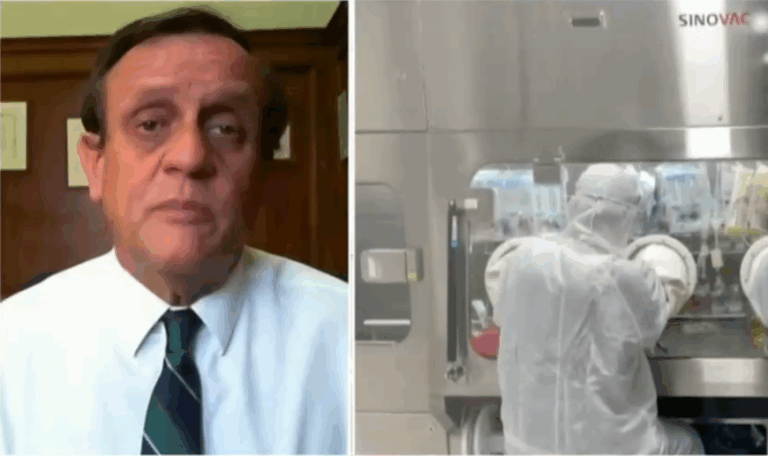 Ignacio Sánchez y resultados de estudio Sinovac: 90% de los vacunados genera anticuerpos tras segunda dosis