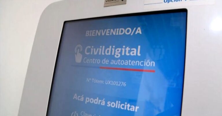 Nuevo tótem de autoatención del Registro Civil en ex Posta Central: Estos certificados puedes solicitar
