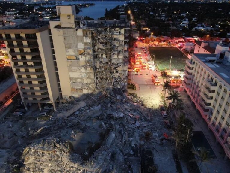 Suben a 4 muertos y 159 personas continúan desaparecidas por derrumbe edificio de viviendas en Miami