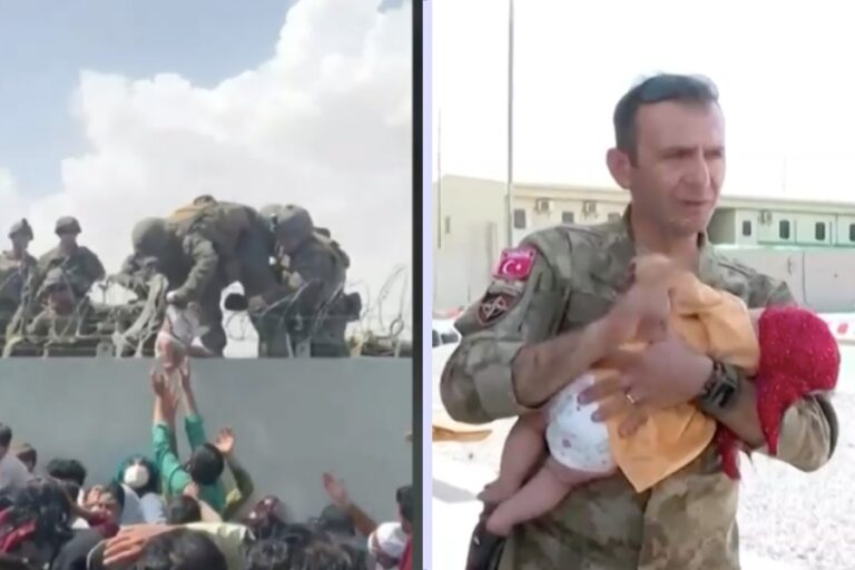 Afganistán: Video muestra la entrega de un bebé a militares de Estados Unidos y Turquía