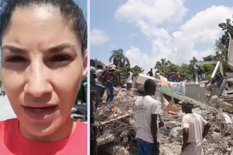 Chilena residente en Haití: 