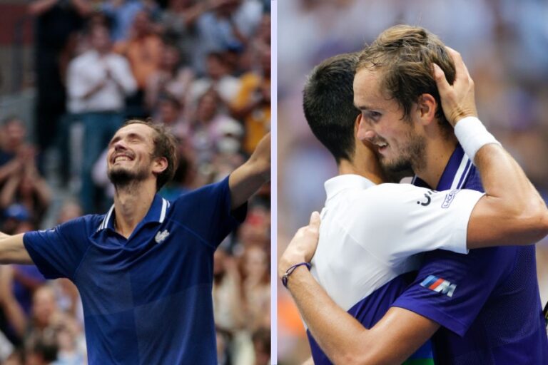 Daniil Mevdedev se quedó con el US Open en tres sets y dejó a Novak Djokovic sin histórico Grand Slam