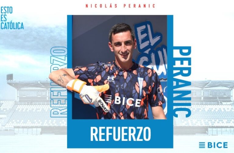 Universidad Católica oficializó el fichaje del arquero argentino Nicolás Peranic