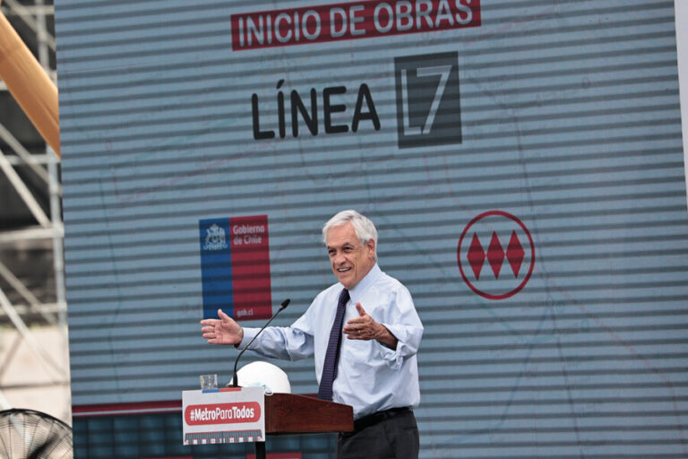 Pdte. Piñera da inicio a la construcción de la Línea 7 del Metro: Recorrerá 7 comunas en 37 minutos