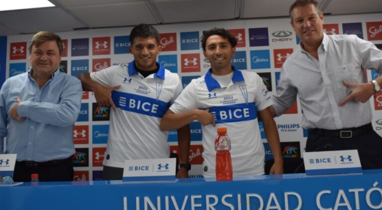 Universidad Católica presentó oficialmente a Yamil Asad y Cristián Cuevas como sus nuevos refuerzos