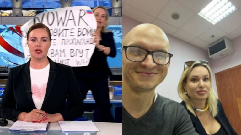 Periodista rusa que protestó en TV por la guerra en Ucrania cuenta que la detuvieron más de 14 horas para interrogarla