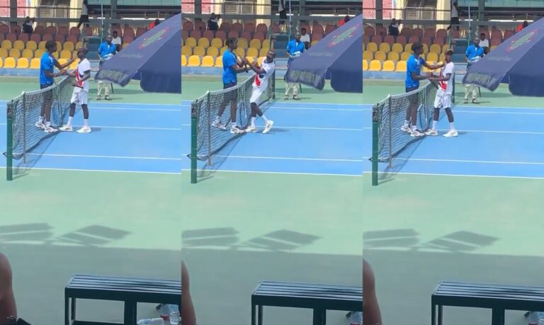 No soportó perder el partido: Tenista francés le pegó una cachetada a su rival