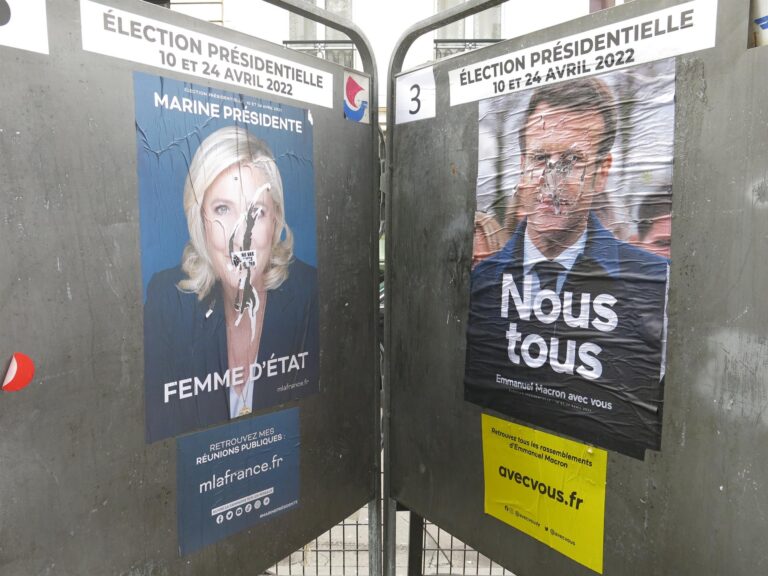 Francia: Igualdad entre Macron y Le Pen sorprende a horas de la primera vuelta presidencial