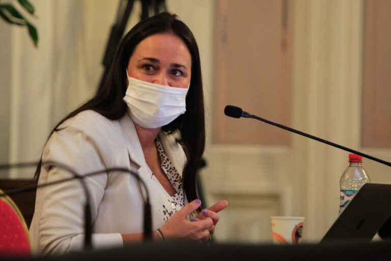 Carol Bown se equivocó en votación y fue la única que rechazó la prohibición de la precarización laboral