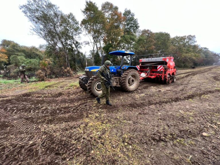 Carabineros recuperó dos tractores y maquinaria de arado robadas por sujetos armados en Victoria
