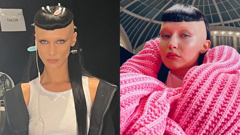 Bella y Gigi Hadid lucen sus cabezas parcialmente rapadas para desfile de Marc Jacobs