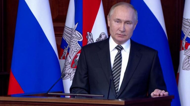 Putin dice que a Rusia 