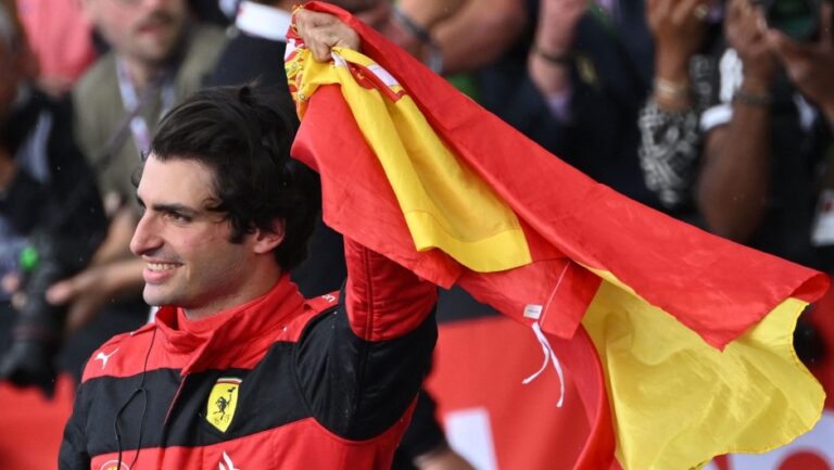 Fórmula 1: Carlos Sainz de Ferrari se coronó campeón del Grand Prix de Gran Bretaña