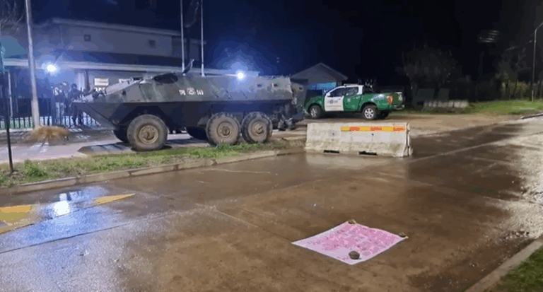 Disparan contra retén de Carabineros en Púa, Victoria: Lienzo lo adjudica a Resistencia Nacional Mapuche