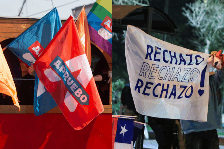 Cierre de campañas: El Apruebo en la Alameda y el Rechazo en el Anfiteatro Pablo Neruda