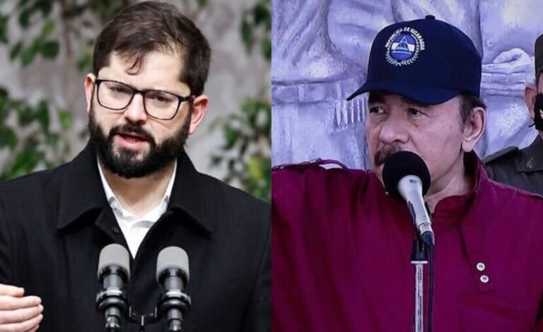 Ortega tildó a Boric de 