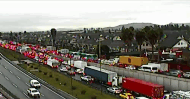 Corte total en la Autopista del Sol: Hay más de 14 kilómetros de congestión en la Ruta 78