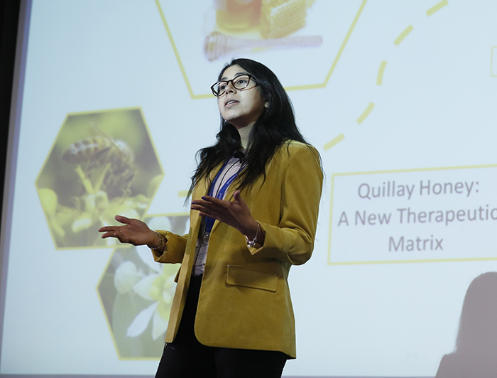Tesis en 3 Minutos 2022: Investigadora chilena destaca con su estudio sobre la miel y pasa a la versión internacional